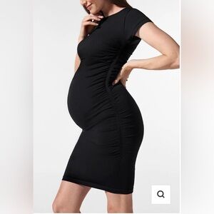 Blanqi maternity mini dress, black, size S/M. Show off your bump in style!